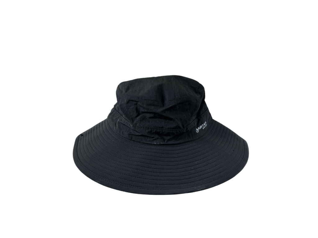 Black Sunhat with Ponytail Holder